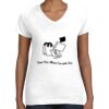 Women's Fine Jersey V-Neck Tee Thumbnail
