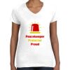 Women's Fine Jersey V-Neck Tee Thumbnail