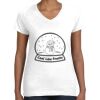 Women's Fine Jersey V-Neck Tee Thumbnail